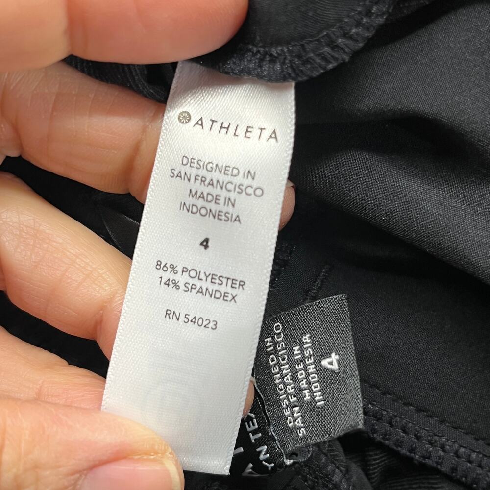 Athleta Brooklyn Textured Jogger Athleisure Pull On Women Black Camo Size 4 - Picture 5 of 9